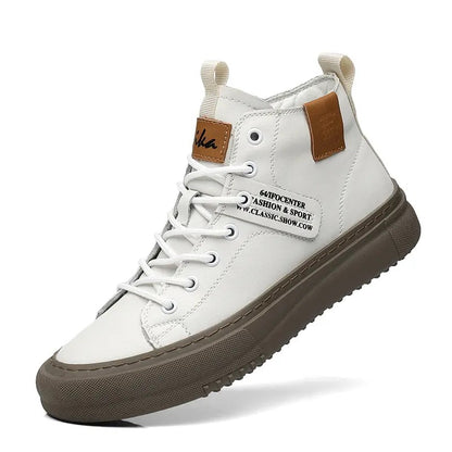 OwenGrid Men's Lace-Up Casual Fashion Mid-Top Sneakers