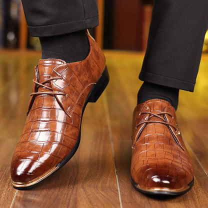 OwenGrid Men’s Trendy Oxford Lace-Up Comfort Shoes
