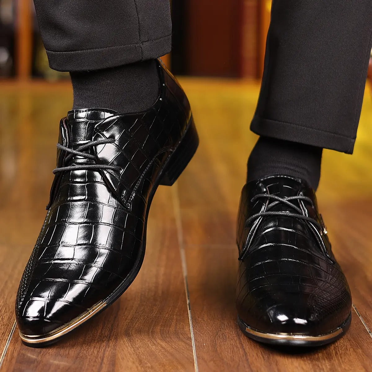 OwenGrid Men’s Trendy Oxford Lace-Up Comfort Shoes