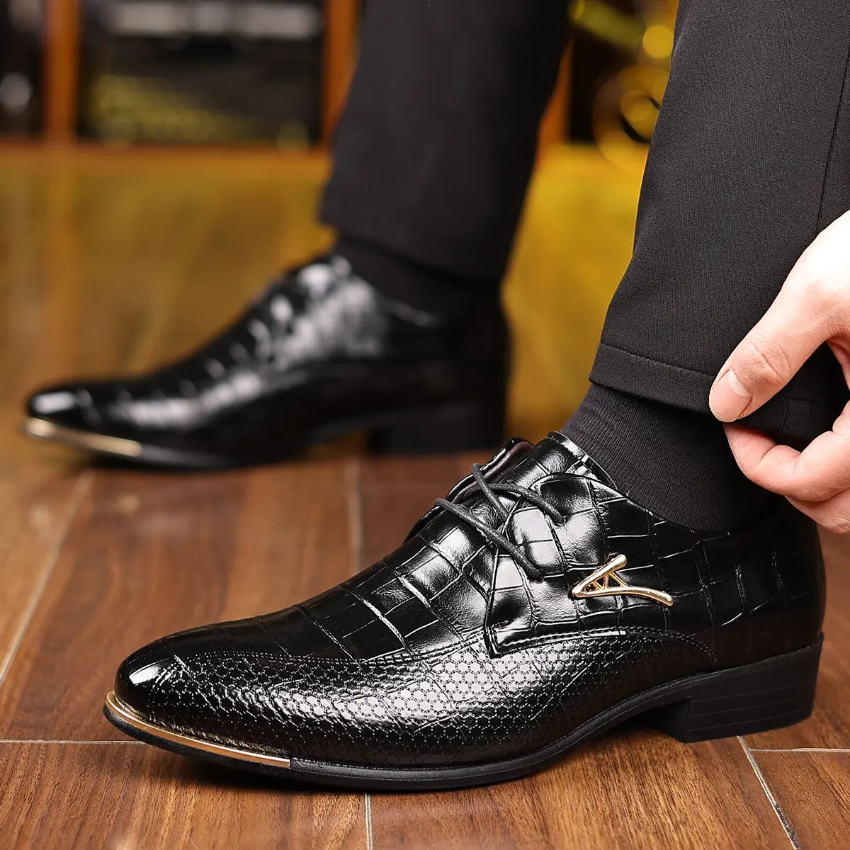 OwenGrid Men’s Trendy Oxford Lace-Up Comfort Shoes