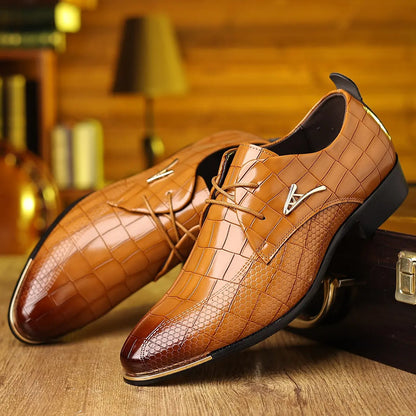 OwenGrid Men’s Trendy Oxford Lace-Up Comfort Shoes