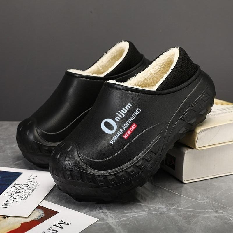 OwenGrid Men's Soft Heel Non-slip Indoor & Outdoor Closed-toe Sandals