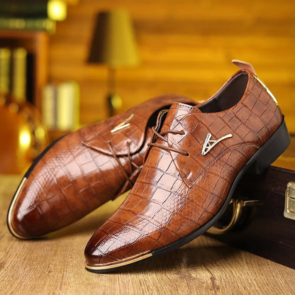 OwenGrid Men’s Trendy Oxford Lace-Up Comfort Shoes