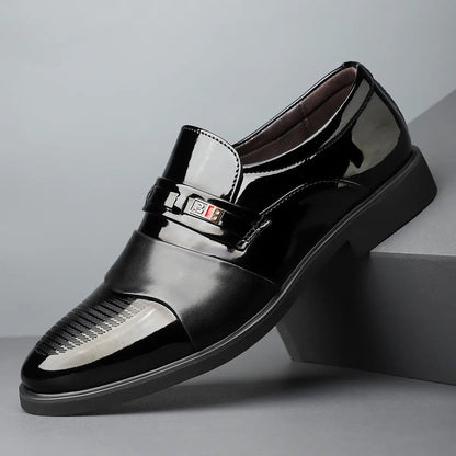 OwenGrid Men's Business Formal Soft Sole Leather Shoes