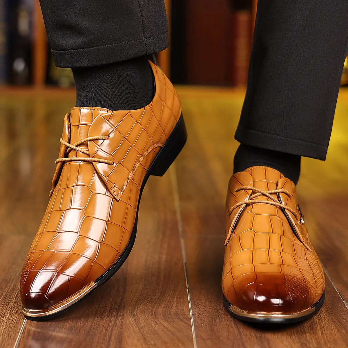 OwenGrid Men’s Trendy Oxford Lace-Up Comfort Shoes