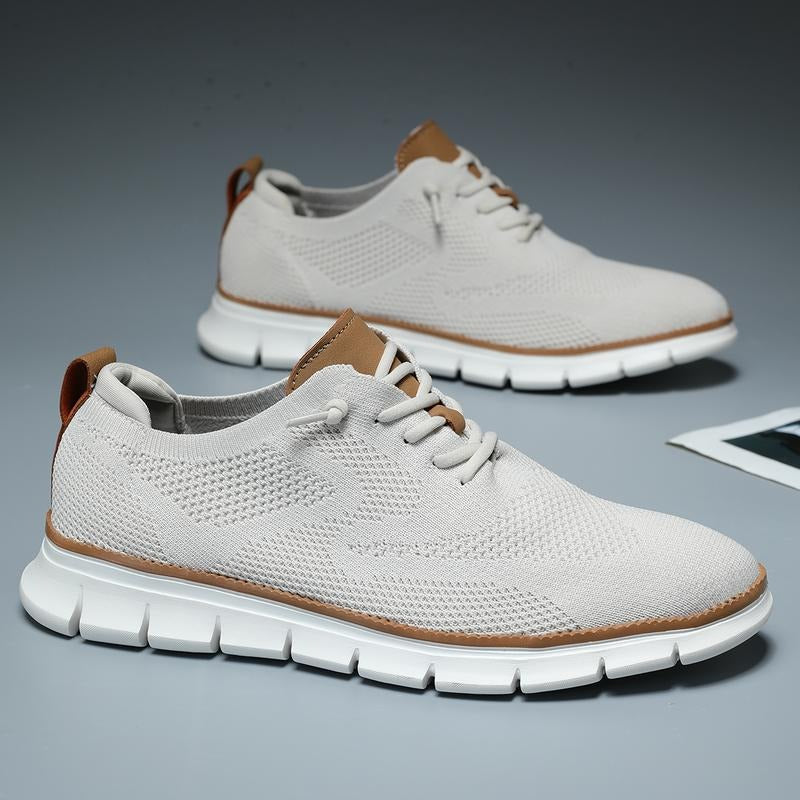 OwenGrid Men's Mesh Oxfords Business Casual Daily Wear Shoes
