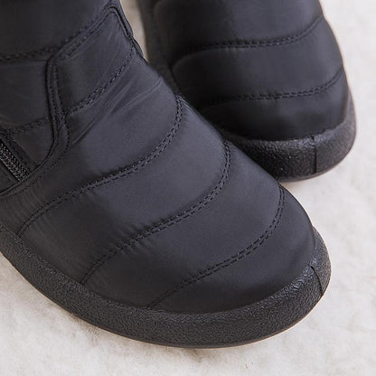 Womens Warm Fur Lined Winter Waterproof Ankle Boots