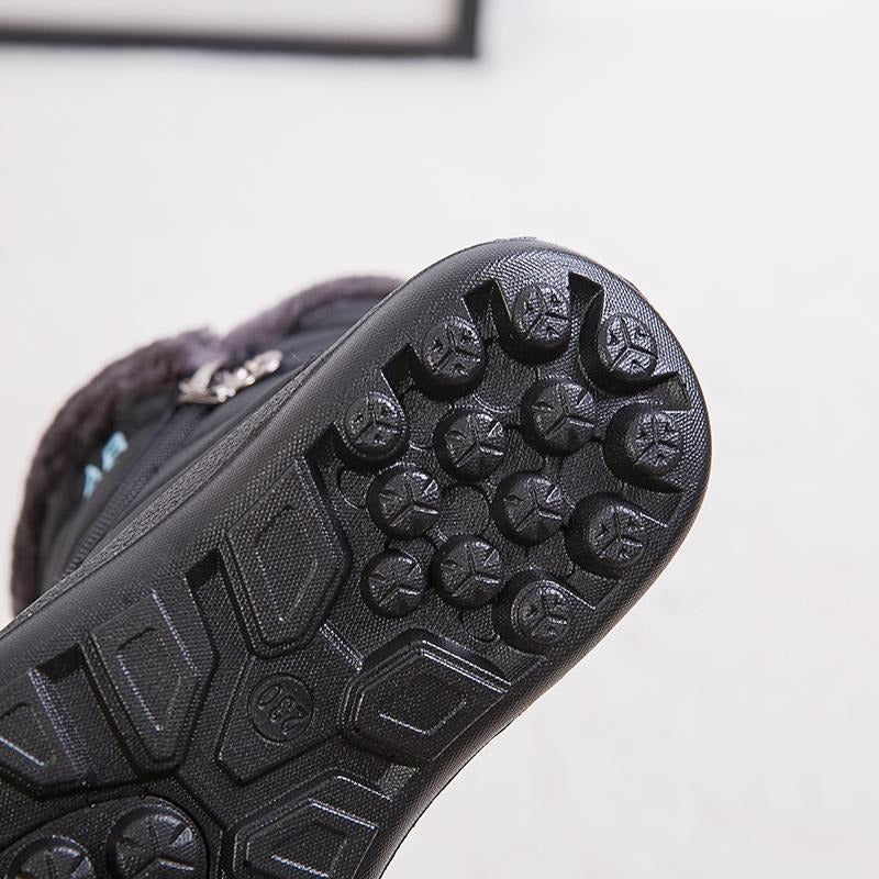 Womens Warm Fur Lined Winter Waterproof Ankle Boots