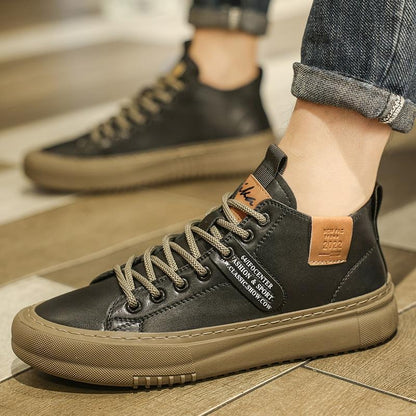 OwenGrid Men's Lace-Up Casual Fashion Mid-Top Sneakers