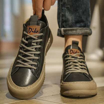 OwenGrid Men's Lace-Up Casual Fashion Mid-Top Sneakers