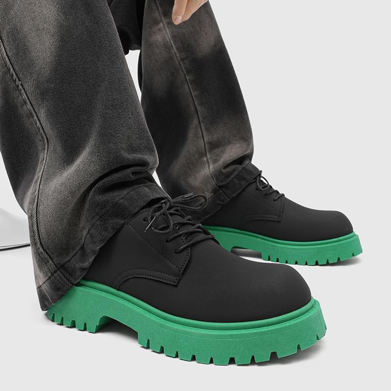 OwenGrid Men's British Style Casual Versatile Leather Shoes