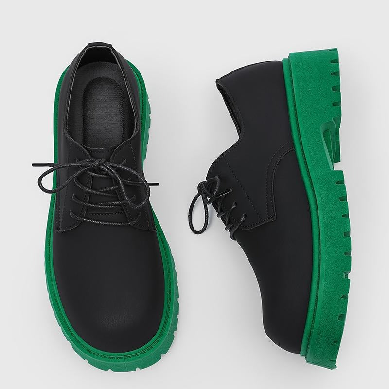 OwenGrid Men's British Style Casual Versatile Leather Shoes