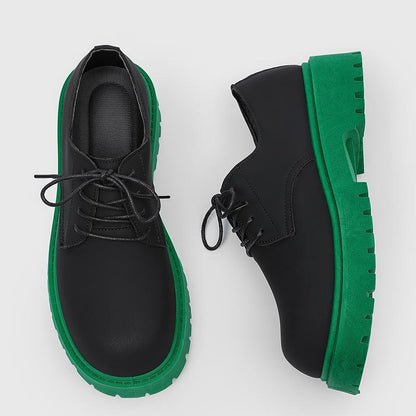 OwenGrid Men's British Style Casual Versatile Leather Shoes