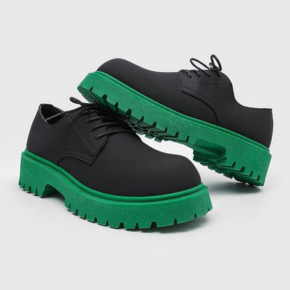 OwenGrid Men's British Style Casual Versatile Leather Shoes