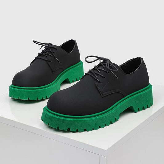 OwenGrid Men's British Style Casual Versatile Leather Shoes