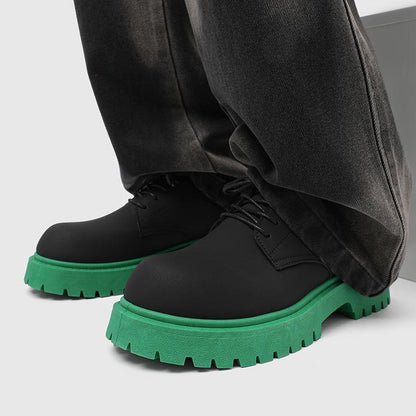 OwenGrid Men's British Style Casual Versatile Leather Shoes