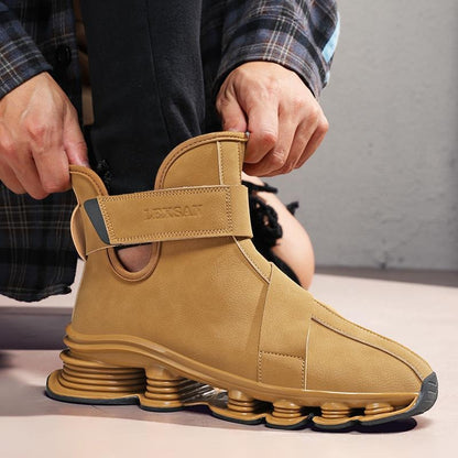 OwenGrid Men's Casual Perforated Sole Sports Anti-Slip Boots