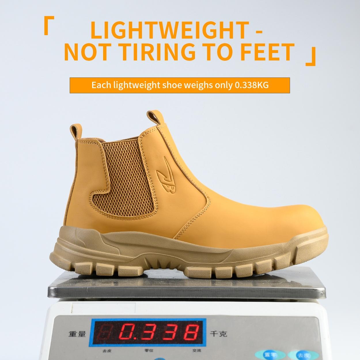 OwenGrid Men's Safety Work Boots Steel Toe Waterproof Anti Impact And Anti-Puncture