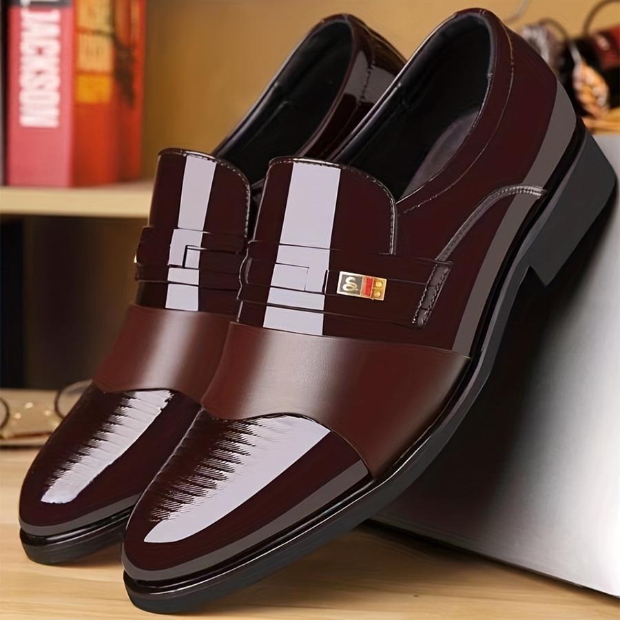 OwenGrid Men's Business Formal Soft Sole Leather Shoes