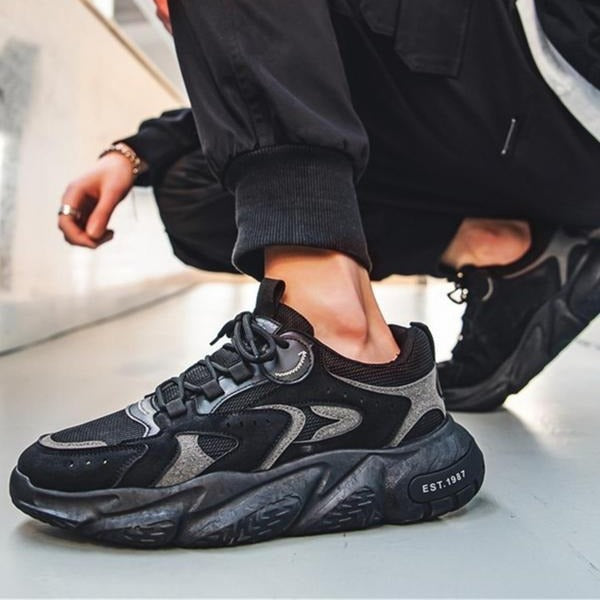 OwenGrid Men's Trendy Breathable Lace Up Casual Outdoor Sneakers