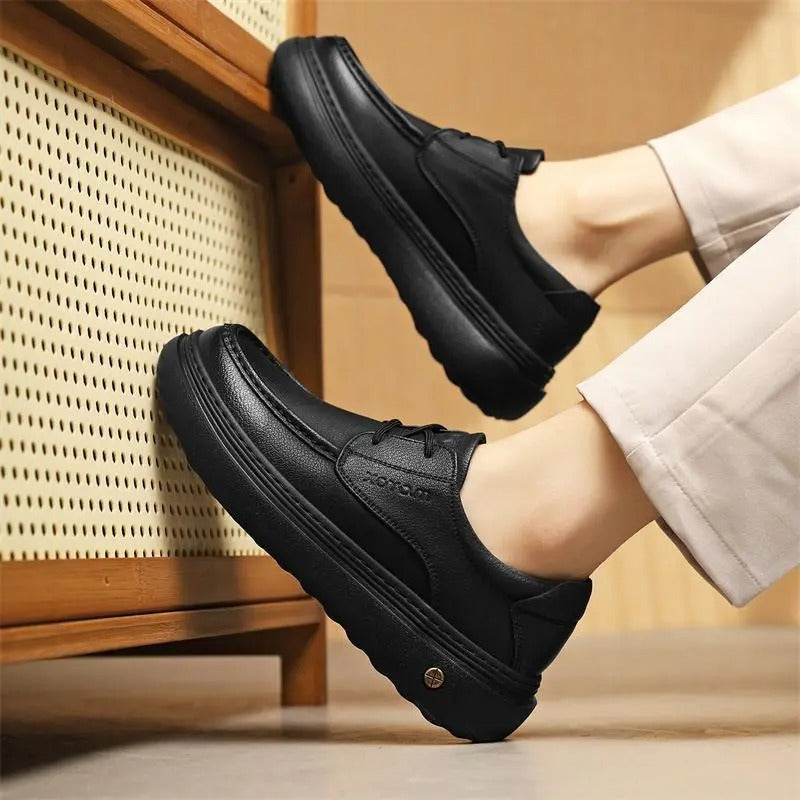 OwenGrid Men's Handcrafted Lace-up Versatile Shoes
