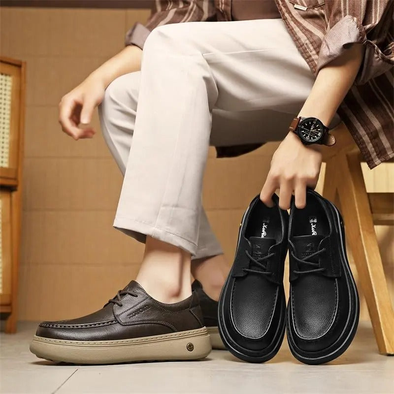 OwenGrid Men's Handcrafted Lace-up Versatile Shoes