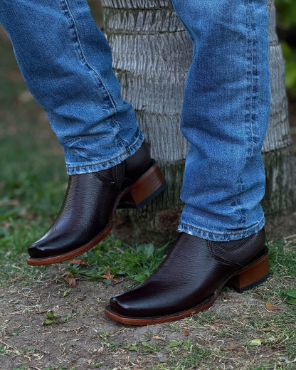Men's New Model Original Deerskin Cowboy Boots