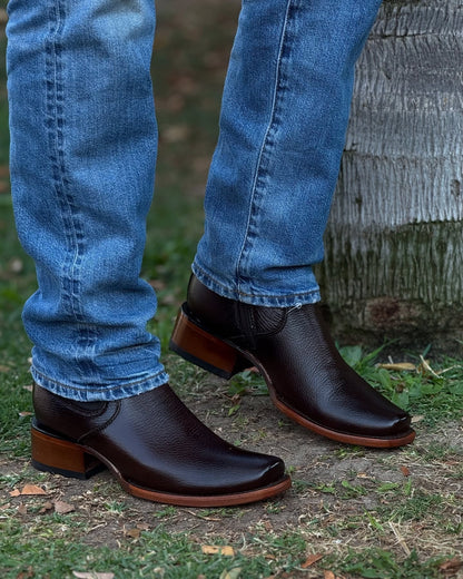 Men's New Model Original Deerskin Cowboy Boots