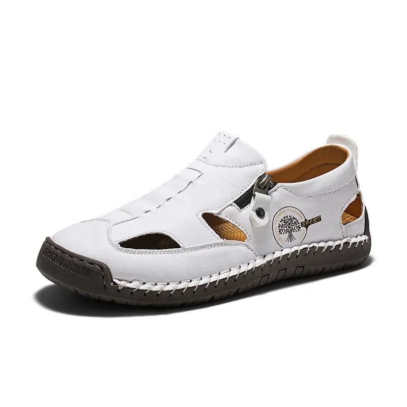 OwenGrid Men's Stitched Slippers Outdoor Sandals