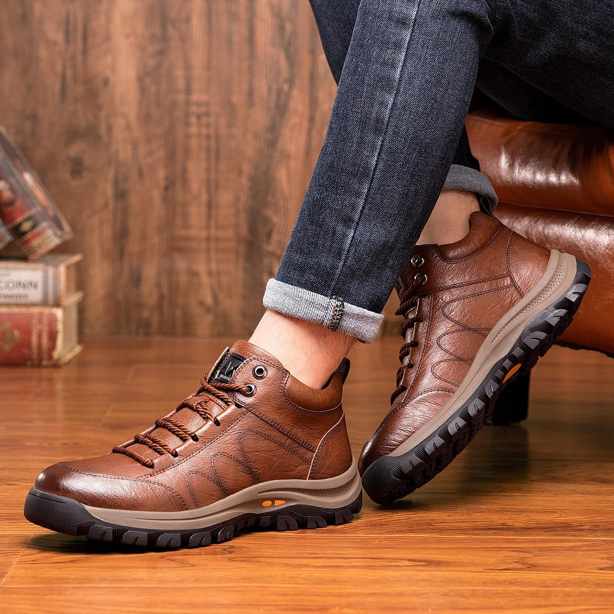 OwenGrid Men's New Fashion Mid-top Casual Shoes