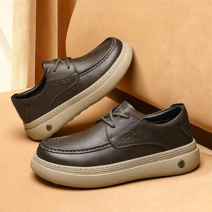 OwenGrid Men's Handcrafted Lace-up Versatile Shoes