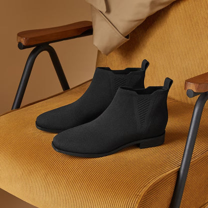 Vivava Women's Square-Toe Slip-On Chelsea Boots