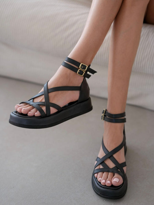 Women's Strappy Low Heel Sandals