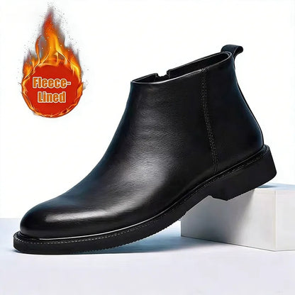 OwenGrid Men's New Comfortable Non Slip Chelsea Leather Shoes
