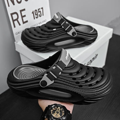 OwenGrid Mens Non-Slip Waterproof Thick-Soled Beach Shoes