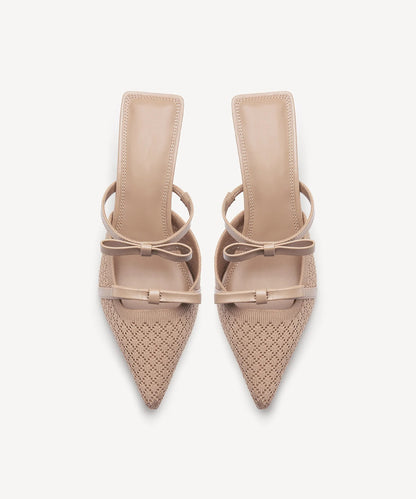 Women's Pointed Toe Heeled Mules