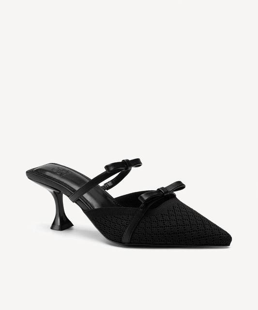 Women's Pointed Toe Heeled Mules