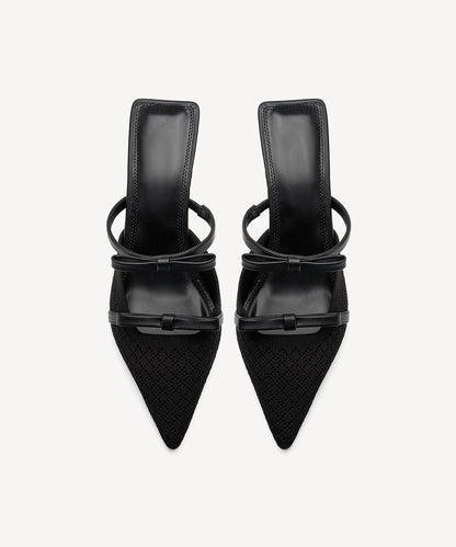 Women's Pointed Toe Heeled Mules