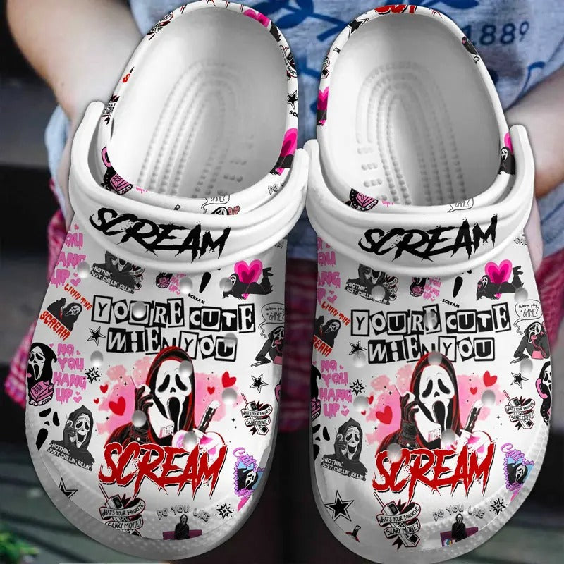 Unisex Scream Horror Movie Halloween Clogs