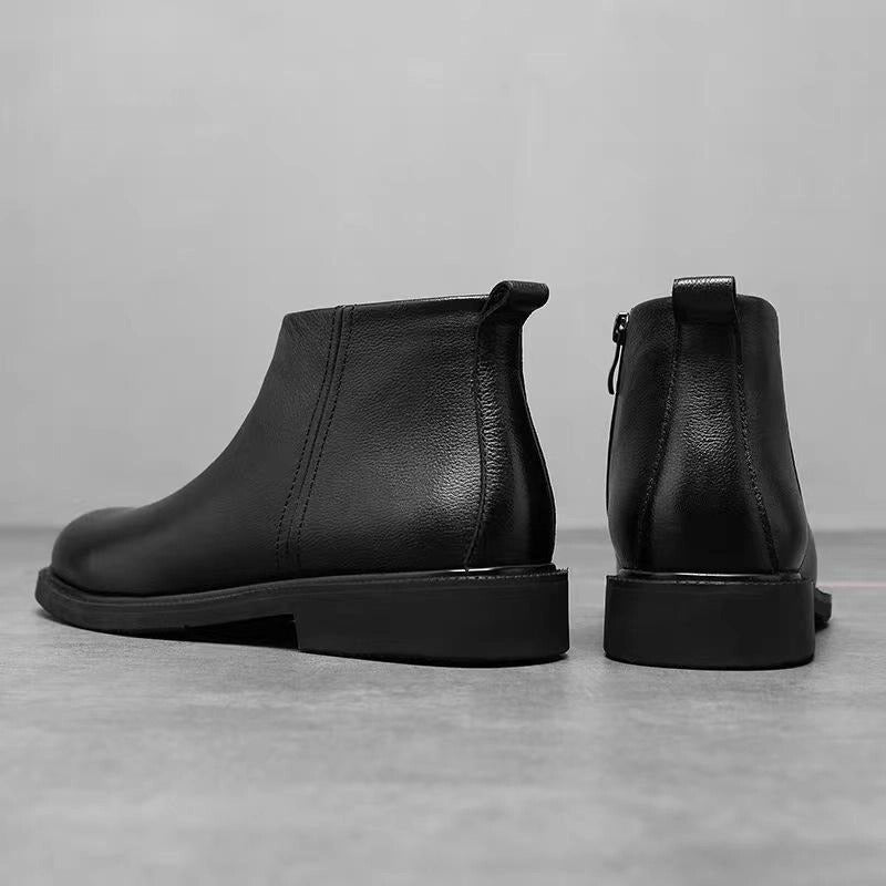 OwenGrid Men's New Comfortable Non Slip Chelsea Leather Shoes
