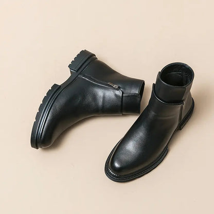 Men's Business Fashion Zipper Side Ankle Boots