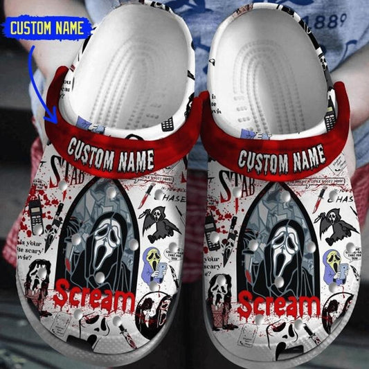 Unisex Scream Horror Movie Halloween Clogs