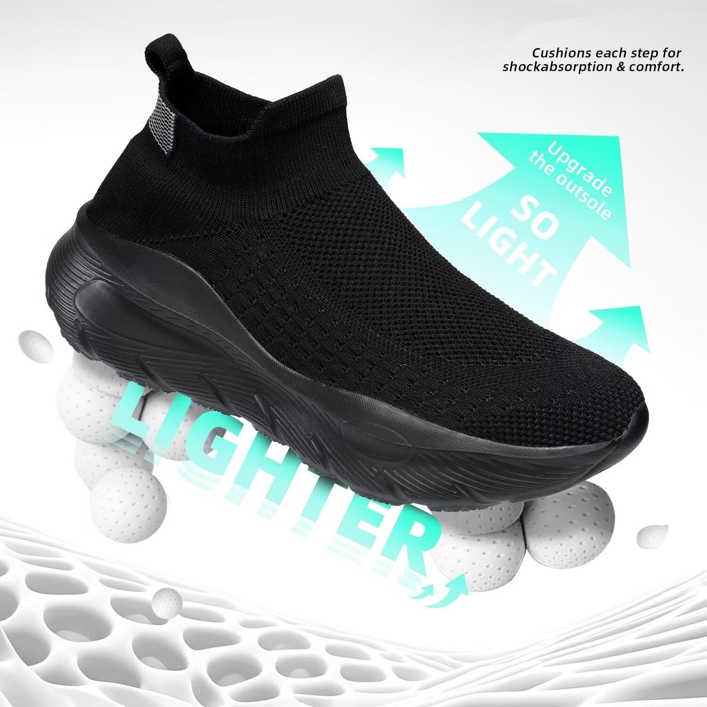 OwenGrid Men's Lightweight Leisure Slip on Mesh Shoes