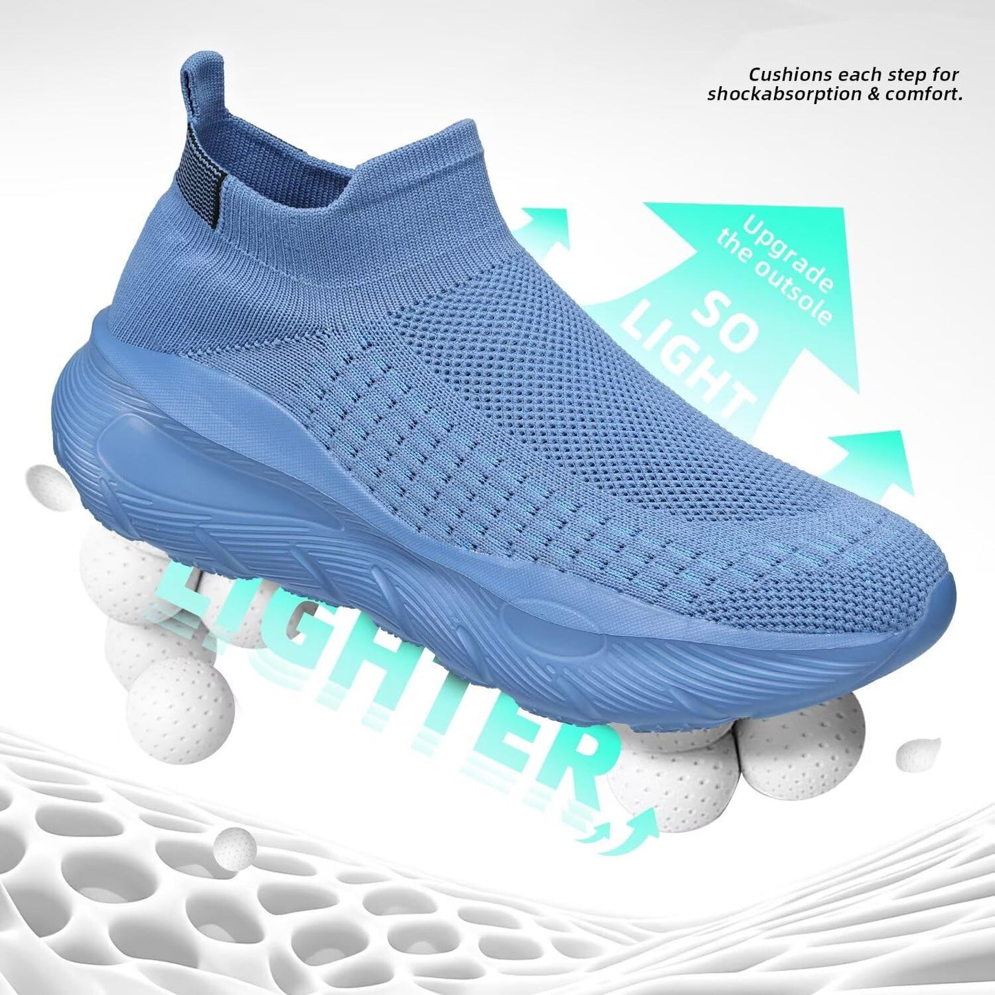 OwenGrid Men's Lightweight Leisure Slip on Mesh Shoes