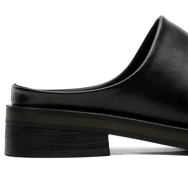OwenGrid Men's New Big Head Muller Toe Box Slippers