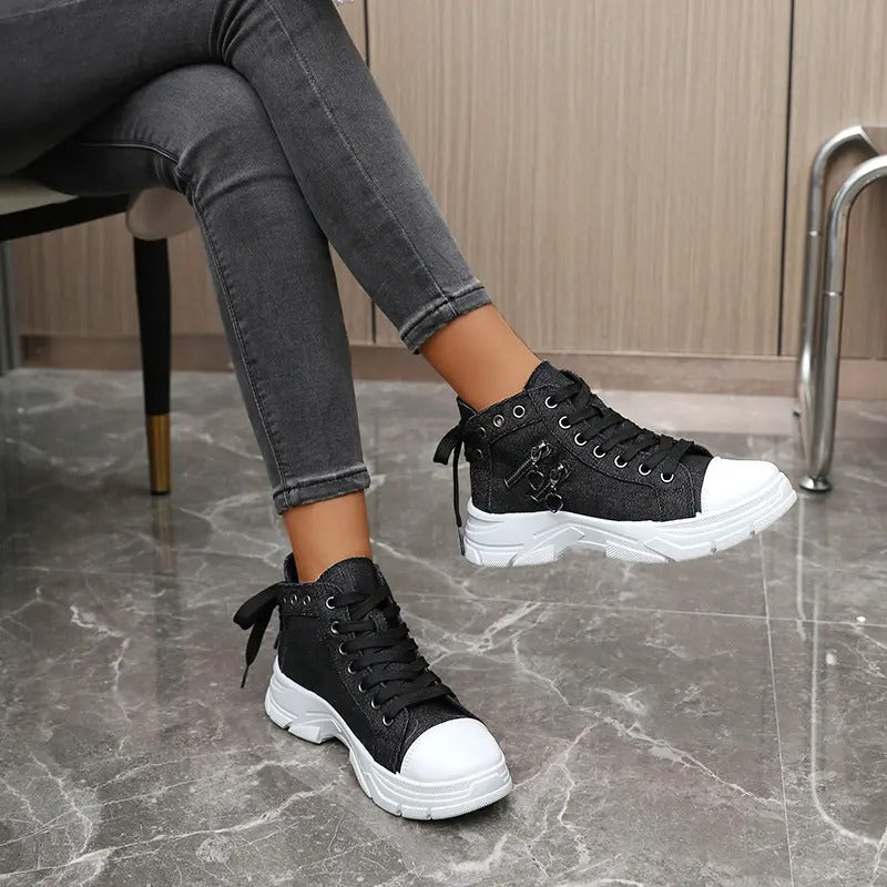 Women's High Top Canvas Sneakers
