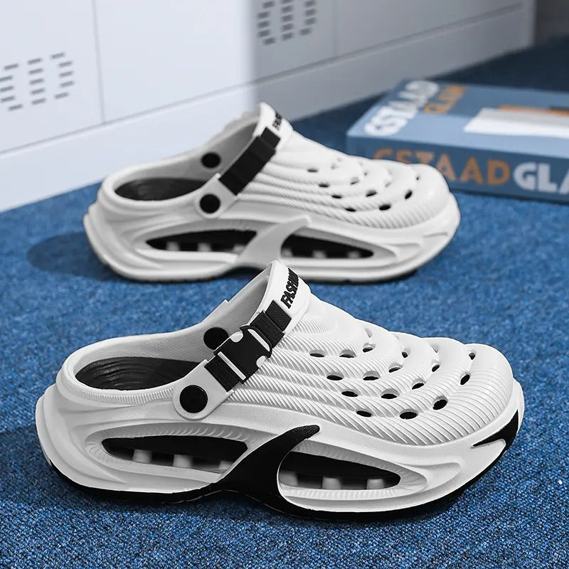 OwenGrid Men's Outdoor Thick Sole Non-Slip Odor Resistant Durable Soft Sandals