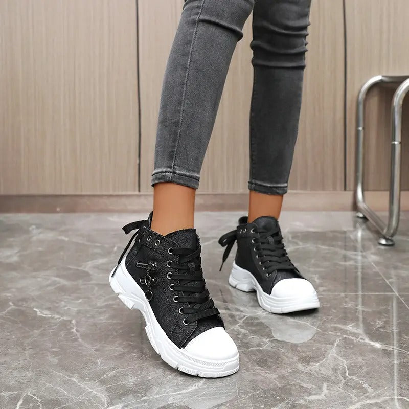 Women's High Top Canvas Sneakers