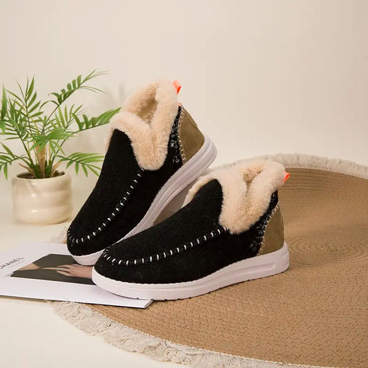 Women's Faux Fur Lined Waterproof Winter SnowBoots