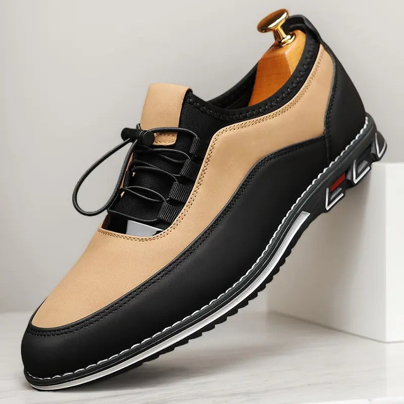 OwenGrid Men's Retro Adjustable Buckle Strap Business Walking Shoes